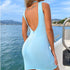Sexy Cross Halter Skinny Dress